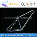 Fornecedor de ouro da china super alta luz titânio estrada bike frame